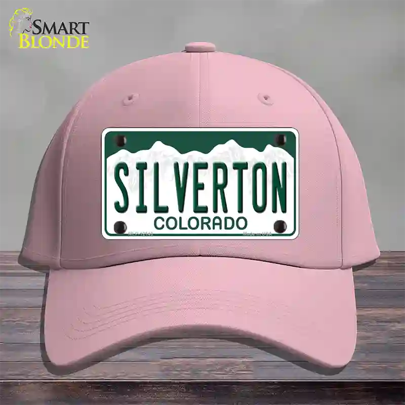 Silverton Colorado Novelty License Plate Hat Cotton / Pink