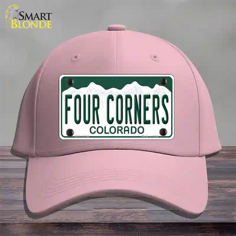 Four Corners Colorado Novelty License Plate Hat Cotton / Pink