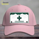 Marajuana Cross Colorado Novelty License Plate Hat Cotton / Pink