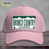 Bronco Country Colorado Novelty License Plate Hat Cotton / Pink