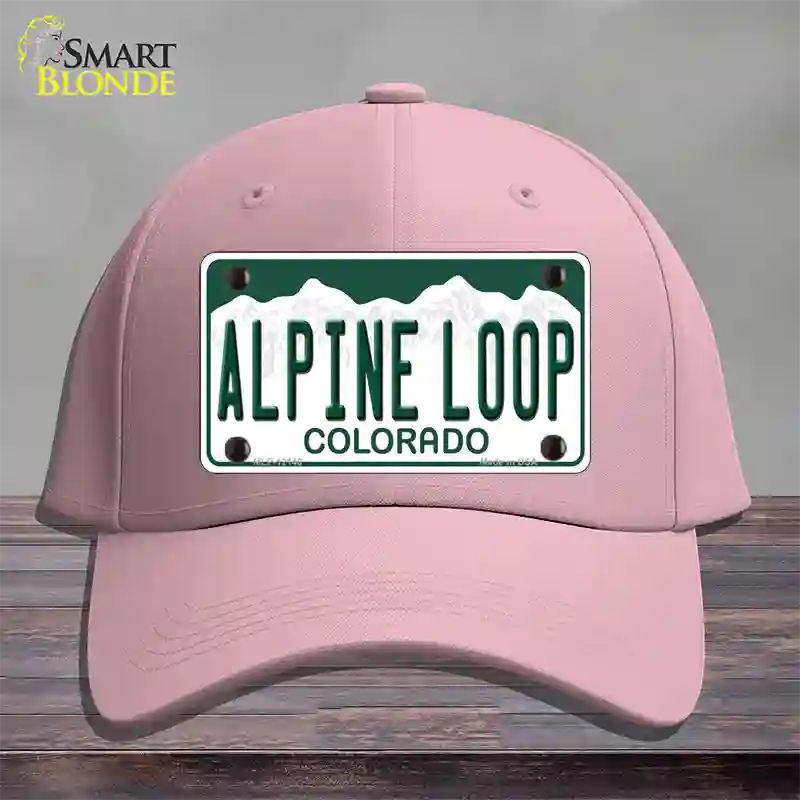 Alpine Loop Colorado Novelty License Plate Hat Cotton / Pink