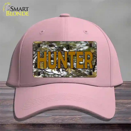 Hunter Camouflage Novelty License Plate Hat Cotton / Pink