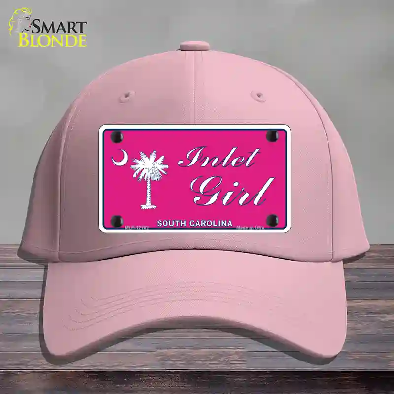 Inlet Girl SC Pink Novelty License Plate Hat Cotton / Pink