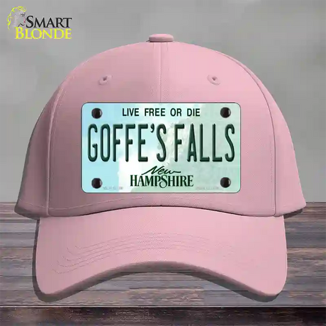 Goffes Falls New Hampshire Novelty License Plate Hat Cotton / Pink