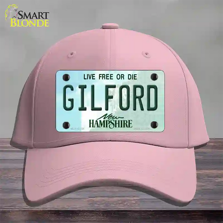 Gilford New Hampshire Novelty License Plate Hat Cotton / Pink