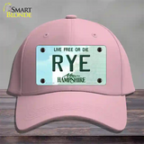 Rye New Hampshire Novelty License Plate Hat Cotton / Pink