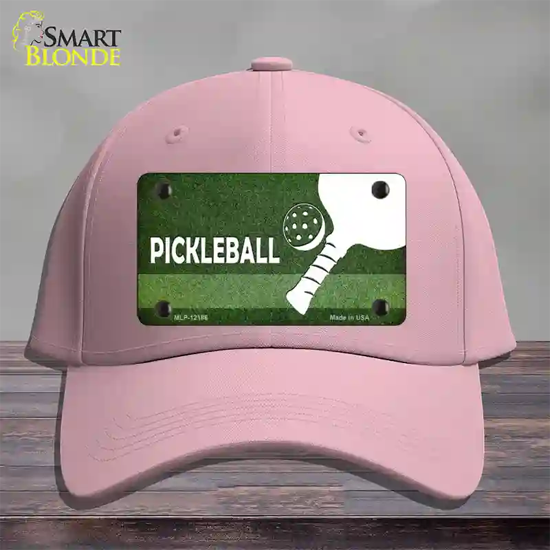 Pickleball Novelty License Plate Hat Cotton / Pink