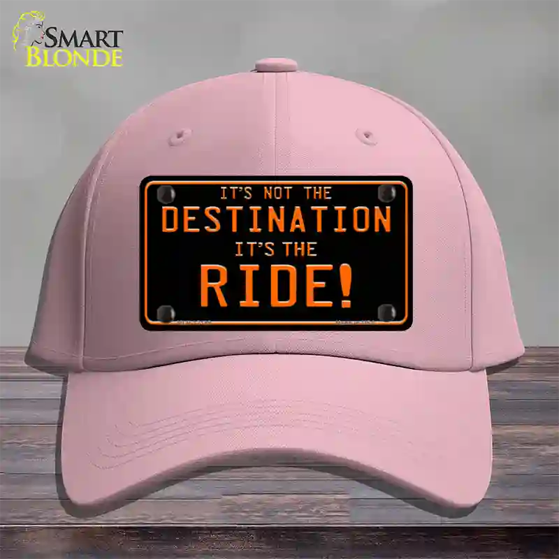 Its Not the Destination Novelty License Plate Hat Cotton / Pink