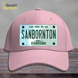 Sanbornton New Hampshire Novelty License Plate Hat Cotton / Pink