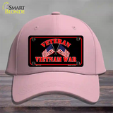 Vietnam War Veteran Novelty License Plate Hat Cotton / Pink