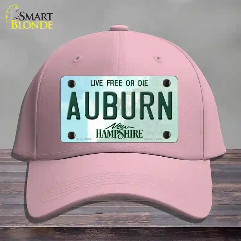 Auburn New Hampshire Novelty License Plate Hat Cotton / Pink