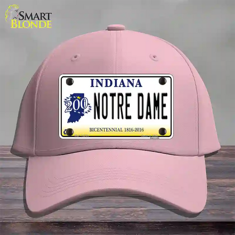 Notre Dame Indiana Novelty License Plate Hat Cotton / Pink