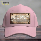 Dog Mom Novelty License Plate Hat Cotton / Pink