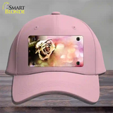 Watercolor Rose Novelty License Plate Hat Cotton / Pink