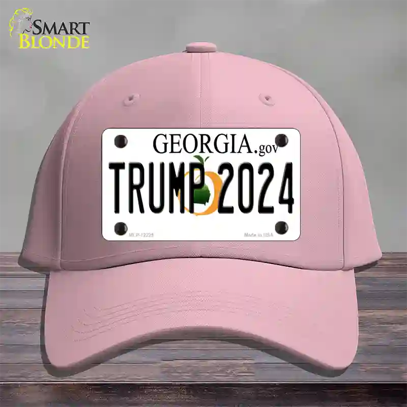 Trump 2024 Georgia Novelty License Plate Hat Cotton / Pink