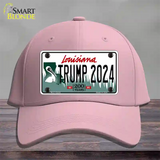 Trump 2024 Louisiana Novelty License Plate Hat Cotton / Pink