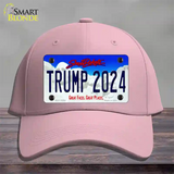 Trump 2024 South Dakota Novelty License Plate Hat Cotton / Pink