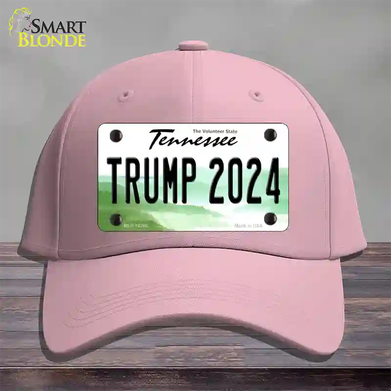 Trump 2024 Tennessee Novelty License Plate Hat Cotton / Pink