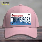 Trump 2024 Washington Novelty License Plate Hat Cotton / Pink