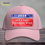 Dont Vote Everyone Wins 2020 Novelty License Plate Hat Cotton / Pink