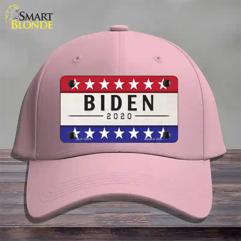 Joe Biden 2020 Novelty License Plate Hat Cotton / Pink