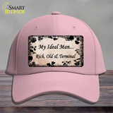 Rich Old And Terminal Novelty License Plate Hat Cotton / Pink