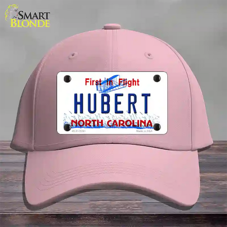 North Carolina Hubert Novelty License Plate Hat Cotton / Pink