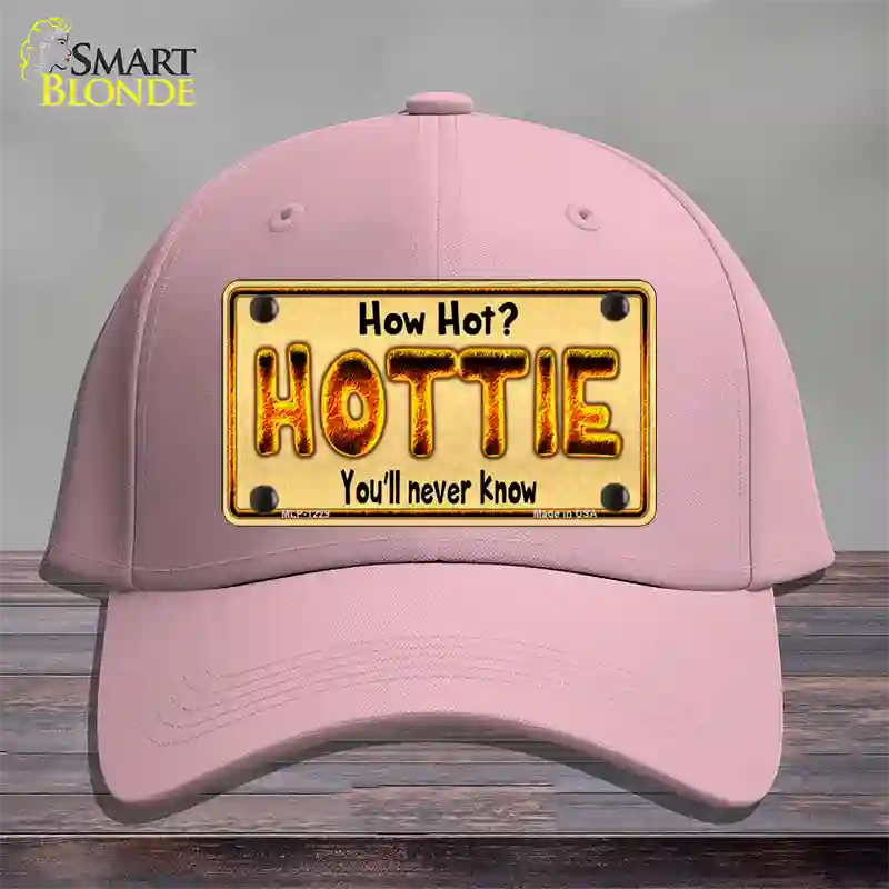 Hottie Know Novelty License Plate Hat Cotton / Pink