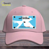 Oklahoma Travel Blank Novelty License Plate Hat Cotton / Pink