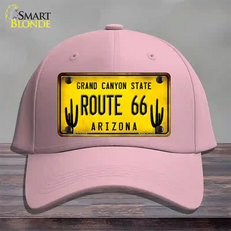 Arizona Route 66 Novelty License Plate Hat Cotton / Pink