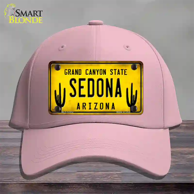 Arizona Sedona Novelty License Plate Hat Cotton / Pink