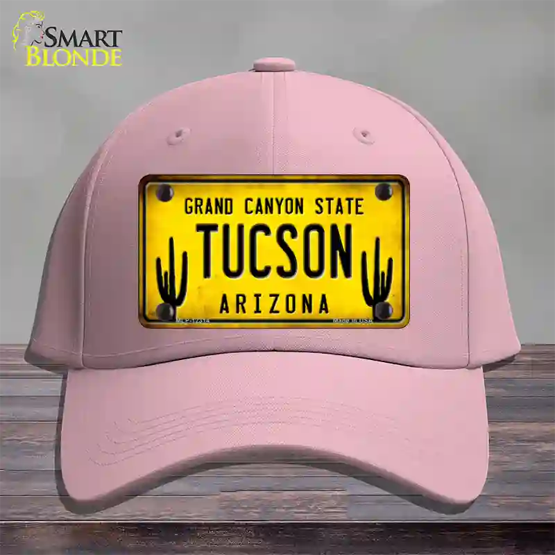 Arizona Tucson Novelty License Plate Hat Cotton / Pink