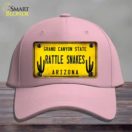 Arizona Rattle Snakes Novelty License Plate Hat Cotton / Pink