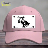 Bull Rider Novelty License Plate Hat Cotton / Pink