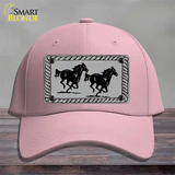 Two Running Horses Novelty License Plate Hat Cotton / Pink