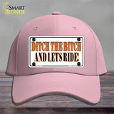 Ditch The Bitch Novelty License Plate Hat Cotton / Pink