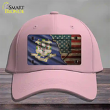 Connecticut/American Flag Novelty License Plate Hat Cotton / Pink