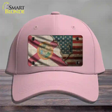 Florida/American Flag Novelty License Plate Hat Cotton / Pink