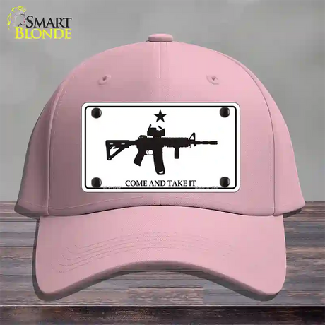 Come and Take It Novelty License Plate Hat Cotton / Pink