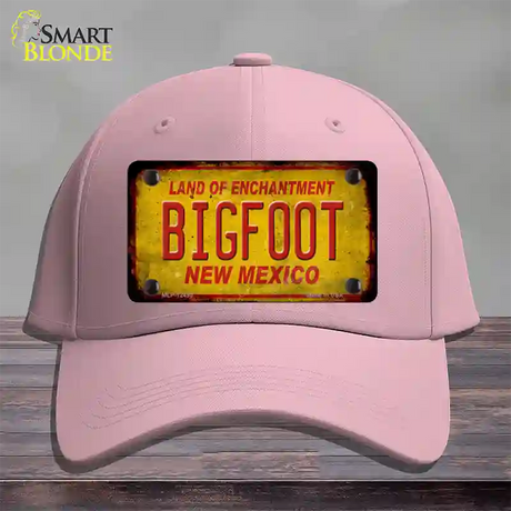 Bigfoot New Mexico Novelty License Plate Hat Cotton / Pink