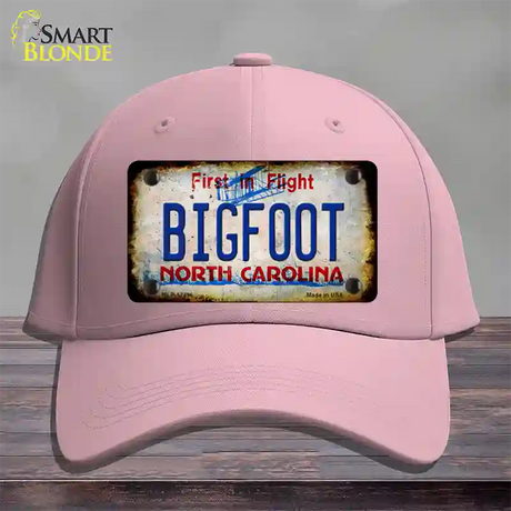 Bigfoot North Carolina Novelty License Plate Hat Tag Cotton / Pink