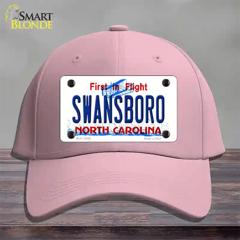 Swansboro North Carolina Novelty License Plate Hat Cotton / Pink