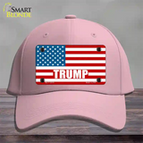 Trump American Flag Novelty License Plate Hat Cotton / Pink