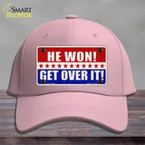 Trump Won Get Over It Novelty License Plate Hat Cotton / Pink