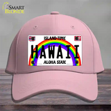 Hawaii Novelty License Plate Hat Cotton / Pink