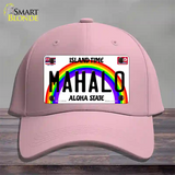 Mahalo Hawaii Novelty License Plate Hat Cotton / Pink