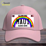 Maui Hawaii Novelty License Plate Hat Cotton / Pink