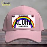 Aloha Hawaii Novelty License Plate Hat Cotton / Pink