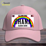 Ohana Hawaii Novelty License Plate Hat Cotton / Pink