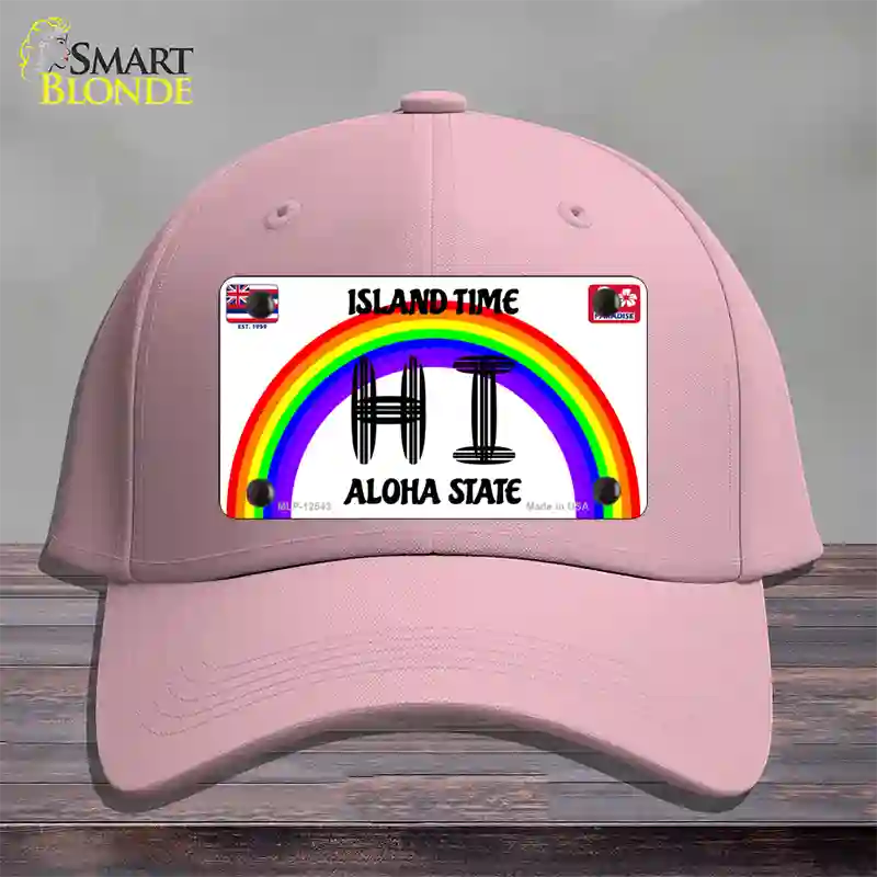 Hawaii Surfboard Novelty License Plate Hat Cotton / Pink